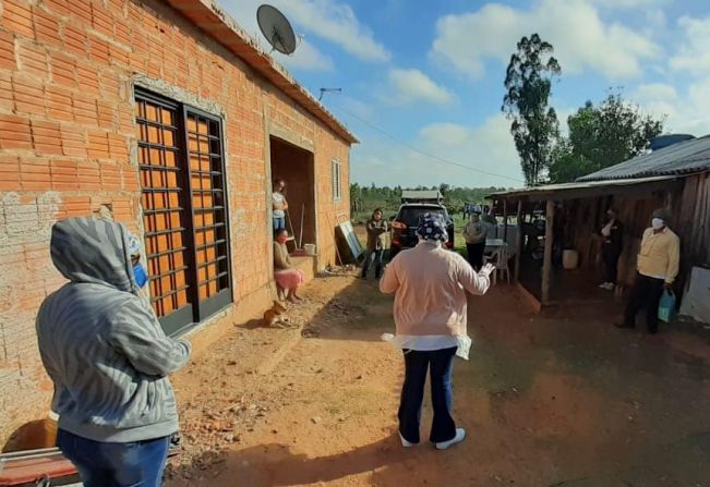 Agentes da Proteção, Defesa Civil e Vigilância Sanitária visitam Assentamento do Horto Florestal  e 100 Alqueires.