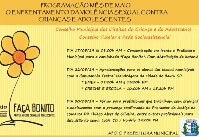 Programação Mês de Maio