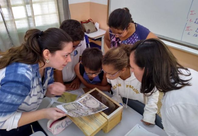 Crianças da EMEF de Cabrália recebem palestra sobre as abelhas
